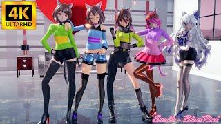 SWALLA--BLACKPINK【UndertaleDeltaruneGlitchtaleUT MMD4K】Frisk Chara Kris Toriel BettyBête Noire