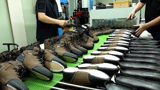 Process of making handmade shoes with using delicate techniques. Korean Amazing Shoe Craftsmen BEST4