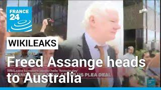 Historic day WikiLeaks founder Assange heads to Australia after US guilty plea • FRANCE 24