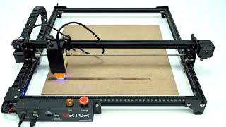 Ortur Laser Master 2 PRO S2 LU2-10A engraving test on MDF with 10000mmmin