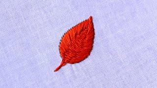 Hand Embroidery Beautiful Leaf Design  Leaf Embroidery