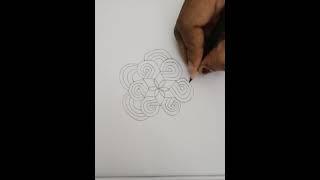 Simple 5 dot padi kolam for beginners flower design padi kolamstar design padi kolam for beginners