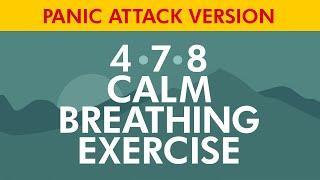 Panic Attack 4-7-8 Calm Breathing Exercise  Fast Relief  No Intro  Guided Counting  Pranayama