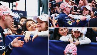 Max Verstappen celebrates victory with P and Kelly Piquet  Podium Behind the scenes #JapaneseGP