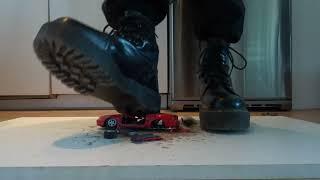 Dr. Martens Jadon stomp trample and destroy model toy car