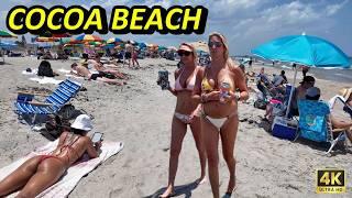 Beach Walk 4K ️ Iconic Cocoa Beach Florida USA  