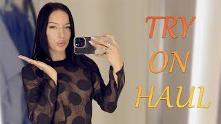 4KTransparent Clothes Haul  See-Through Try On Haul  Try-On Haul At The Mall