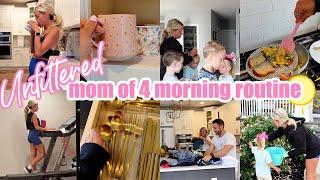 *NEW* UNFILTERED MORNING ROUTINE AS A MOM OF 4  TIFFANI BEASTON HOMEMAKING 2024