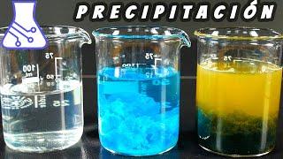 Precipitation Reactions. Chemistry Experiment.