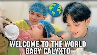 WELCOME TO THE WORLD BABY CALYXTO 🩵 BINABANTAYAN NI YAJI PALAGI ️ #sabbyandsophia #yabby