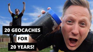 FINDING 20 GEOCACHES FOR 20 YEARS OF GEOCACHING