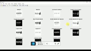 Arithmetic and logical operations on image using MATLAB