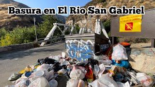 El problema de basura en El Rio San Gabriel