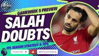 FPL GW5 Transfer Plans Wildcards Thoughts  Fantasy Premier League Tips 202425