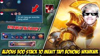 ALDOUS 500 STACK 10 MENIT YANG TERGAGALKAN - Mobile legends