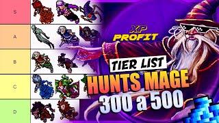 MELHORES HUNTS PARA MAGOS ENTRE 300 E 500 TIERLIST XP E PROFIT