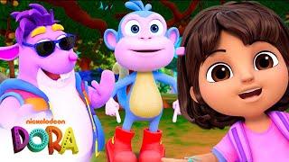 Boots Tries On NEW BOOTS w Dora  Brand New Scene  Dora & Friends