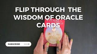FLIP THROUGH  THE WISDOM OF YHE ORACLE DIVINATION CARDS