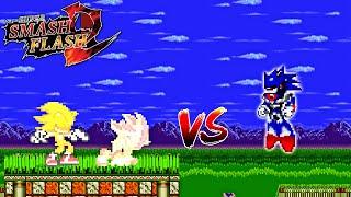 SSF2 Mods Super Sonic and Shadow vs Metallix