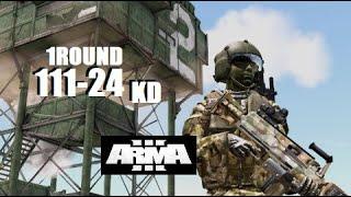 Arma 3 King of the Hill - 111-24KD - 1ROUND Kill Montage - MGT server