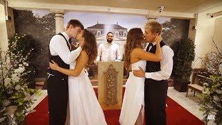 Jake & Erika  Chance & Tessa Wedding Kiss