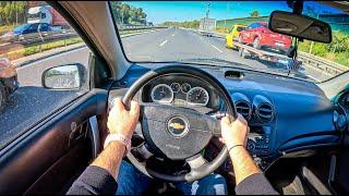 2011 Chevrolet Aveo T250 1.2 DOHC 84HP 0-100 POV Test Drive #1393 Joe Black