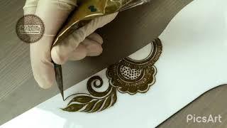 Simple Khaleeji Henna Design