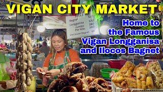 Filipino Food Market Ilocos Sur Philippines  Vigan City Public Market Tour & Historical Walk 2024