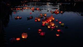 Фестиваль водных фонариков. Преображенский парк Абакан