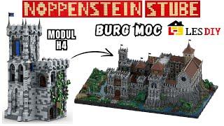 Tolles Modul mit schwierigen Bauschritten  LesDiy Modul H4 Sir Perceval Klemmbaustein Burg MOC