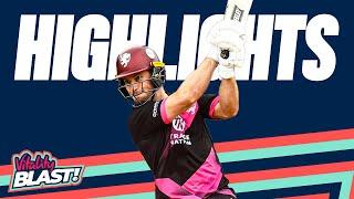 Dickson & Rew Share Mammoth 144 Partnership  Surrey vs Somerset - Highlights  Vitality Blast 2024