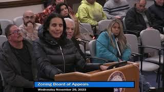 Zoning Board of Appeals Meeting 112923