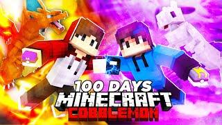 I Spent 100 Days In KANTO ONLY Pokemon VS MY RIVAL In MINECRAFT COBBLEMON