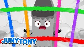 The Naughty Gray Crayon  Crayon Fairies +More  Color Songs for Kids  JunyTony