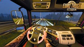 Roadtrip in The Rain-Euro Truck Simulator 2-Zurich to Geneva