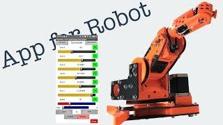 Robot Arm programmed and controlled with SmartPhone Bluetooth