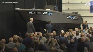 The first 3D-printed boat built by the worlds largest 3D printer