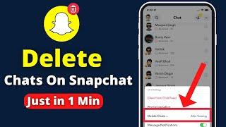 How To Delete Snapchat Chats Permanently  Snapchat Ke Message Delete Kaise Kare