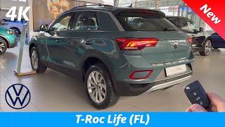 VW T-Roc Life 2022 - First FULL Review in 4K  Exterior - Interior 1.0 TSI - 110 HP 6-speed Price