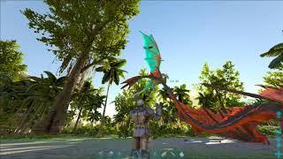 ARK Survival Evolved Crystal Isles DLC Easy tame Tropical Wyvern