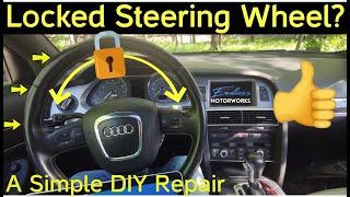 How to Prevent or Fix the Steering Wheel Column Lock Actuator Issue on an Audi A6  Q7 DIY Repair