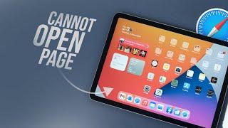 How to Fix Safari Cannot Open Page on iPad tutorial