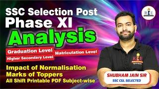 SSC Selection Post Phase XI Analysis Normalisation Impact Result?