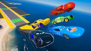 Cars Ghost Race Challenge Lightning McQueen Cruz Ramirez The King Jackson Storm and Chick Hicks