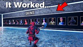 Testing FREE Skin Maps In Fortnite… ACTUALLY WORKS