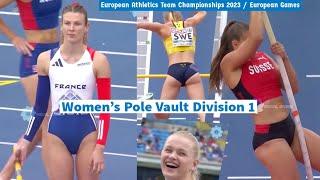 Womens Pole Vault Division 1 European Athletics Team Championships 2023  European Games 2023