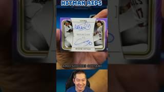 HUGE HIT  from @topps Definitive Baseball Ichiro and Ohtani Dual Auto 5 #topps #sportscards