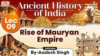 Ancient History of India Series  Lecture 9 Rise of Mauryan Empire  GS History by Aadesh  UPSC