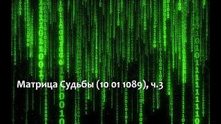 Разбор Матрицы Судьбы 10 01 1089 ч.3. Психосоматика биоэнергетика нумерология.