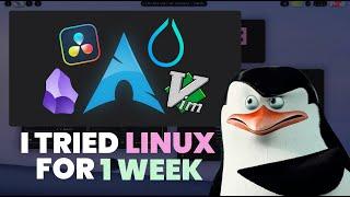 I tried Linux for a week it was terrible but amazing
